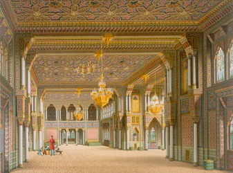 Diseño para el interior de Wilhelma, 1837